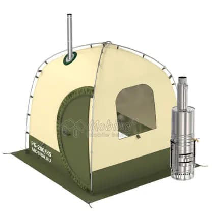 Походная баня Берёзка 2×2 с печью