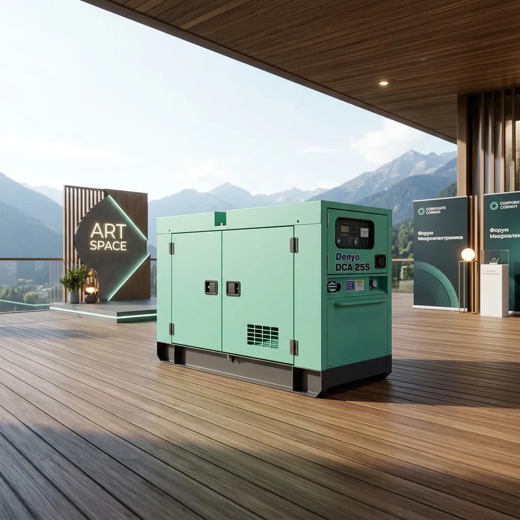 Аренда Дизельный генератор DCA 25S 16 кВт для событий в Skypark Sochi в Сочи | ART SPACE